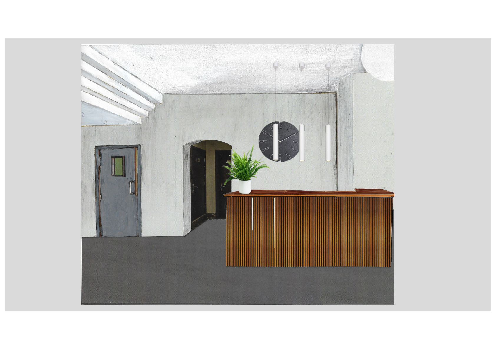 Diamond 5 reception desk design