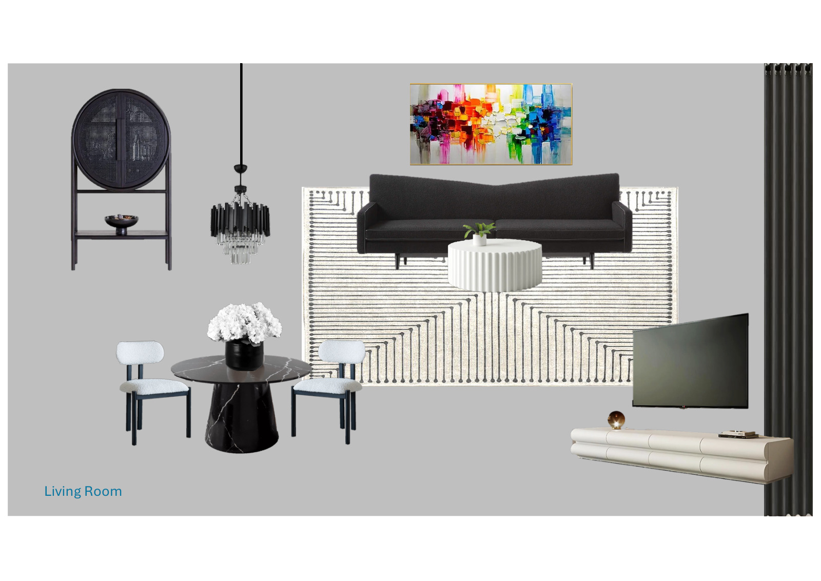 Dubai Modern Chic moodboard