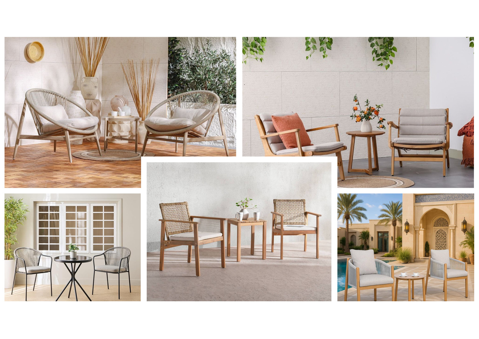 Balcony furniture and textiles